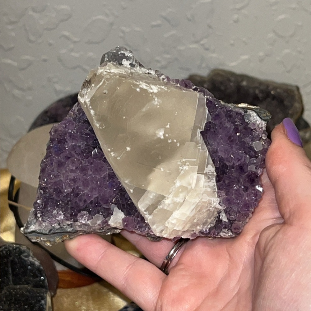 Amethyst Pine with Calcite